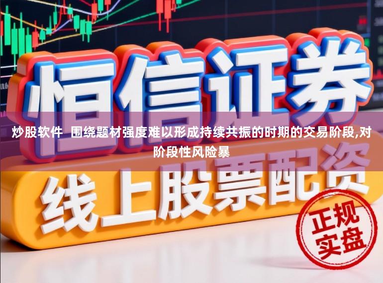 炒股软件  围绕题材强度难以形成持续共振的时期的交易阶段,对阶段性风险暴